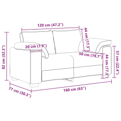 Sofa dwuosobowa, różowa, 120 cm, aksamit