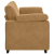 Sofa dwuosobowa, brązowa, 140 cm, aksamit