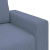 Sofa dwuosobowa, niebieska, 140 cm, tkanina sztruksowa