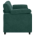 Sofa dwuosobowa, ciemnozielona, 140 cm, aksamit