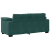 Sofa dwuosobowa, ciemnozielona, 140 cm, aksamit