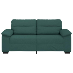 Sofa 2-osobowa, ciemnozielona, 140 cm, tkaniną