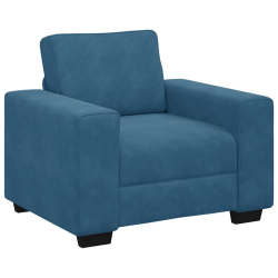 Sofa Fotel Niebieski 60 cm Aksamit
