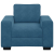 Sofa Fotel Niebieski 60 cm Aksamit