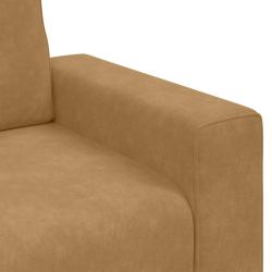Sofa Fotel Brązowy 60 cm Aksamit