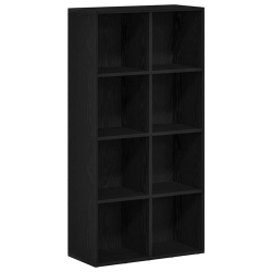 Regał biblioteczny Czarny Dąb 66x30x130 cm Drewno klejone