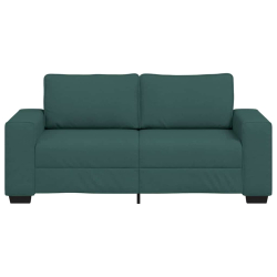 Sofa 2-osobowa, ciemnozielona, 140 cm, tkaniną