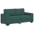 Sofa 2-osobowa, ciemnozielona, 140 cm, tkaniną