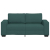 Sofa 2-osobowa, ciemnozielona, 140 cm, tkaniną