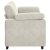 Sofa dwuosobowa, kremowa, 140 cm, aksamit