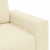 Sofa dwuosobowa, kremowa, 140 cm, tkanina sztruksowa