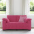 Sofa dwuosobowa, wino czerwone, 120 cm, aksamit