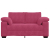 Sofa dwuosobowa, wino czerwone, 120 cm, aksamit