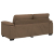 Sofa 2-osobowa, brązowa, 140 cm, tkaniną