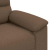 Sofa 2-osobowa, brązowa, 140 cm, tkaniną