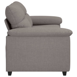 Sofa 2-osobowa, kolor taupe, 140 cm, tkaniną