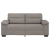 Sofa 2-osobowa, kolor taupe, 140 cm, tkaniną