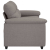 Sofa 2-osobowa, kolor taupe, 140 cm, tkaniną