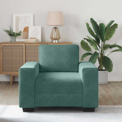 Sofa Fotel Ciemnozielony 60 cm Aksamit