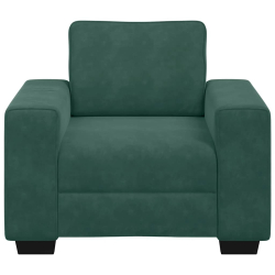 Sofa Fotel Ciemnozielony 60 cm Aksamit