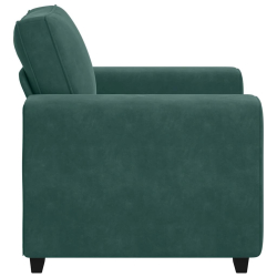 Sofa Fotel Ciemnozielony 60 cm Aksamit