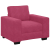 Sofa Fotel Wino Czerwone 60 cm Aksamit