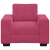Sofa Fotel Wino Czerwone 60 cm Aksamit
