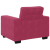 Sofa Fotel Wino Czerwone 60 cm Aksamit
