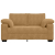 Sofa dwuosobowa brązowa 120 cm aksamitna