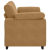 Sofa dwuosobowa brązowa 120 cm aksamitna