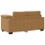 Sofa dwuosobowa brązowa 120 cm aksamitna