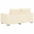 Sofa dwuosobowa kremowa 120 cm Tkanina sztruksowa