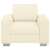 Sofa Fotel Kremowy 60 cm Tkanina Kordowa