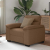 Sofa Fotel Brązowy 60 cm Tkanina