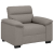 Sofa Fotel Taupe 60 cm Tkanina