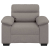 Sofa Fotel Taupe 60 cm Tkanina