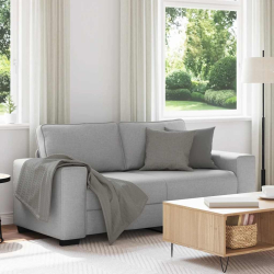 Sofa 2-osobowa, szara chmurowy, 140 cm, tkaniną
