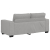 Sofa 2-osobowa, szara chmurowy, 140 cm, tkaniną