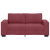 Sofa 2-osobowa, winna czerwień, 140 cm, tkaniną