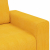 Sofa dwuosobowa, jasnożółta, 140 cm, tkanina sztruksowa