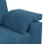 Sofa dwuosobowa, niebieska, 120 cm, aksamit