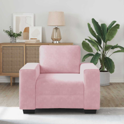 Sofa Fotel Różowy 60 cm Aksamit