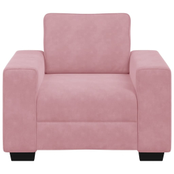 Sofa Fotel Różowy 60 cm Aksamit