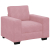 Sofa Fotel Różowy 60 cm Aksamit