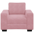 Sofa Fotel Różowy 60 cm Aksamit