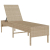 Leżak z poduszką beżowy 55x200x44cm polirattan