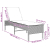 Leżak z poduszką beżowy 55x200x44cm polirattan
