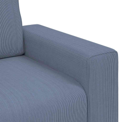 Sofa Fotel Niebieski 60 cm Tkanina Corduroy
