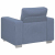 Sofa Fotel Niebieski 60 cm Tkanina Corduroy