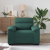 Sofa Fotel Ciemnozielony 60 cm Tkanina